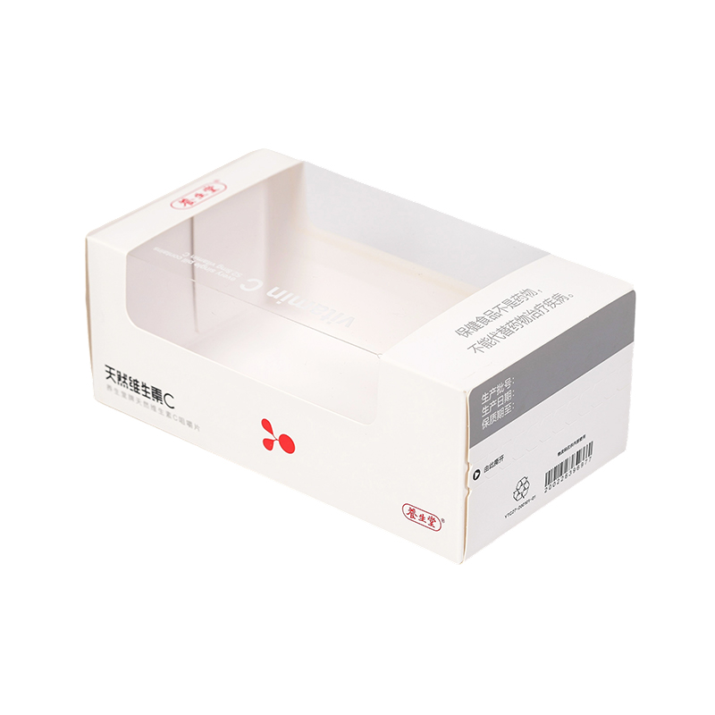 350 g White Card Color Printing Transparent Window Packaging Carton con merluzzo di sicurezza